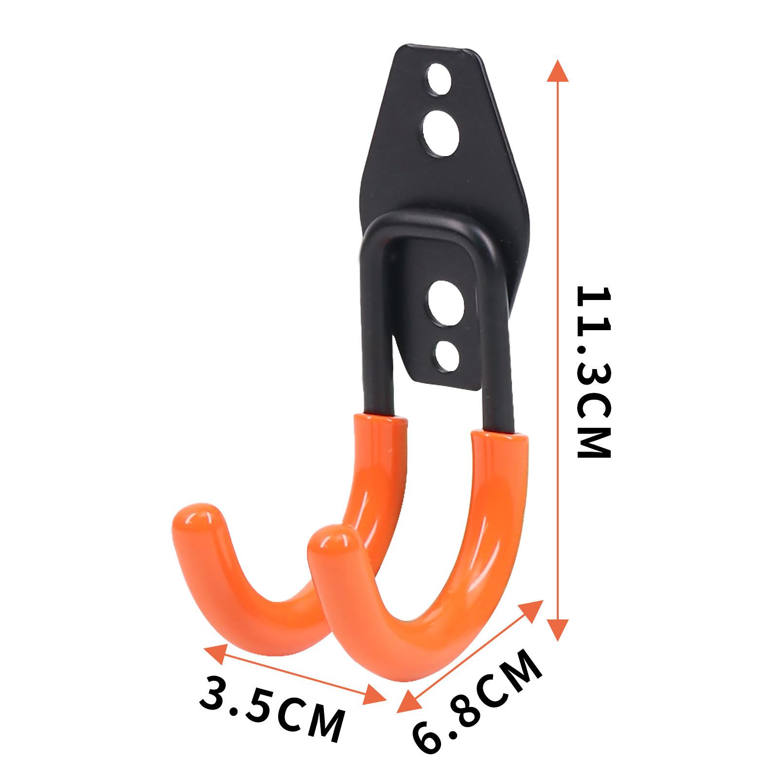 1 шт. Велосипедный гаражный крюк для тяжелого хранения, крепеж, настенное крепление, нескользящий подвесной крюк, высокая грузоподъемность, квадратный металлический крюк, садовый инструмент AS SHOW