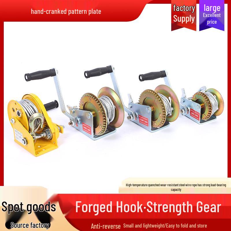 Ручная лебедка: Малая бытовая лебедка и цепной подъемник Galvanized 3000 lbs - 8m